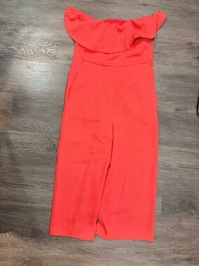 Babaton Coral Off-Shoulder Wide-Leg Jumpsuit